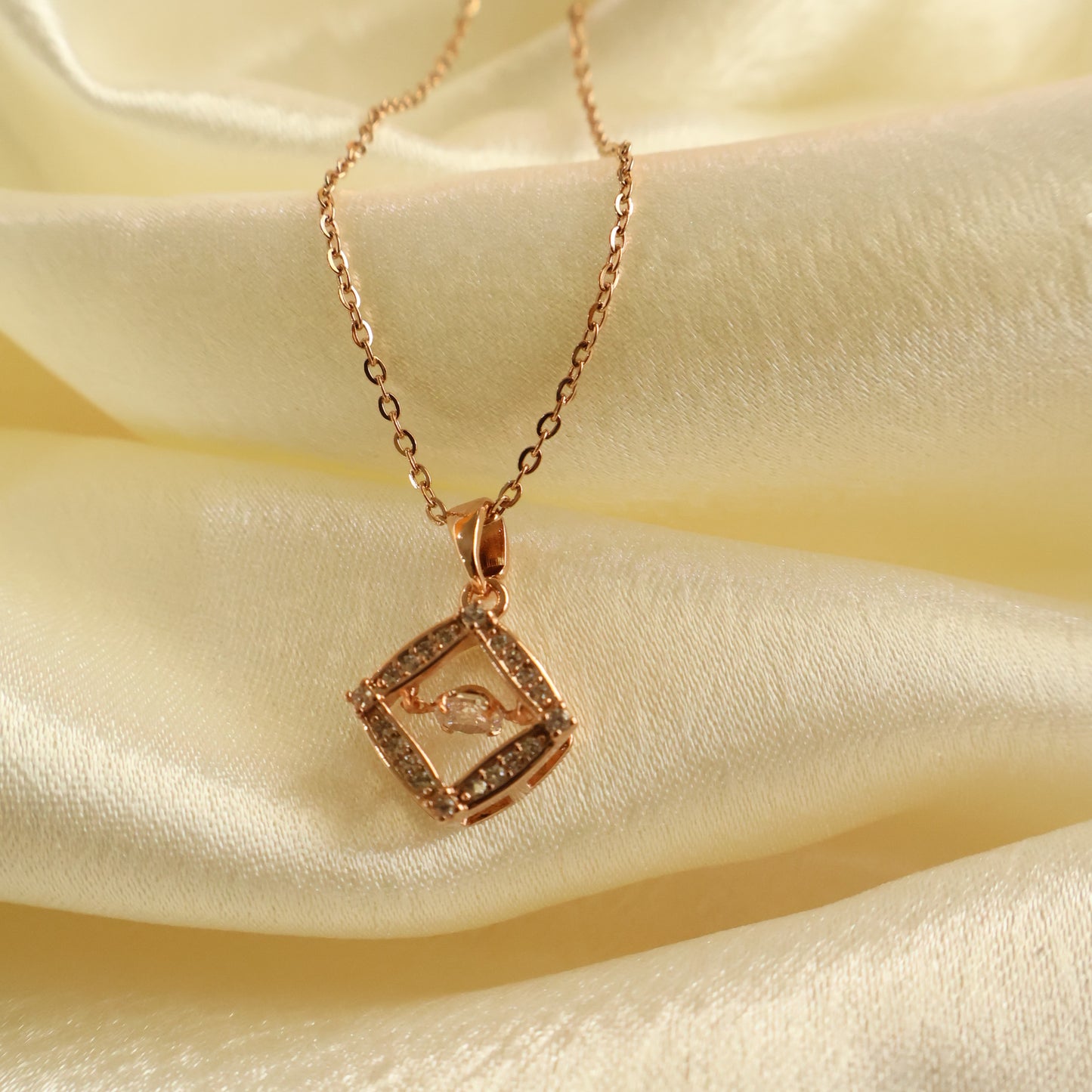 Stone Frame Pendant