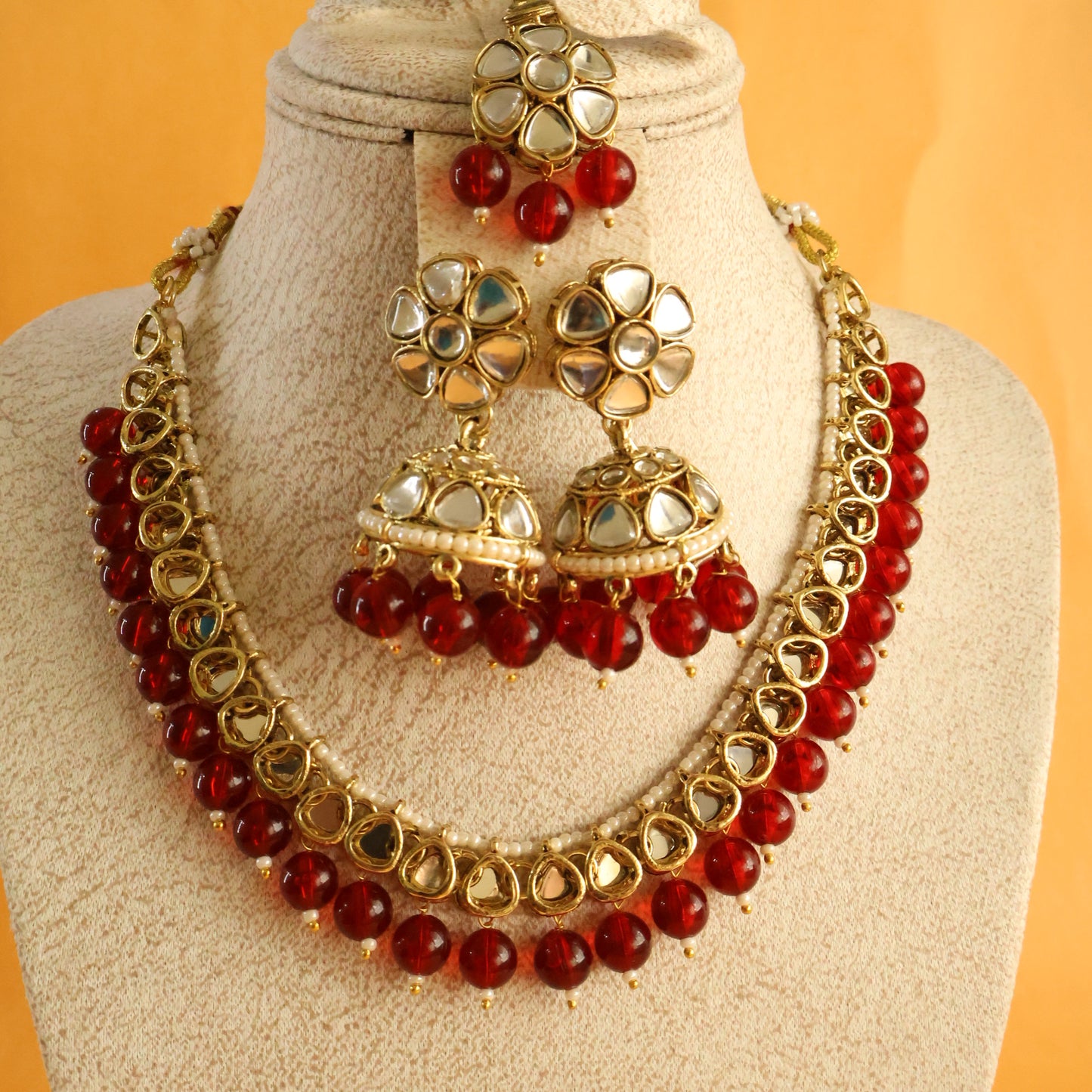 Ruby Bloom Kundan Set