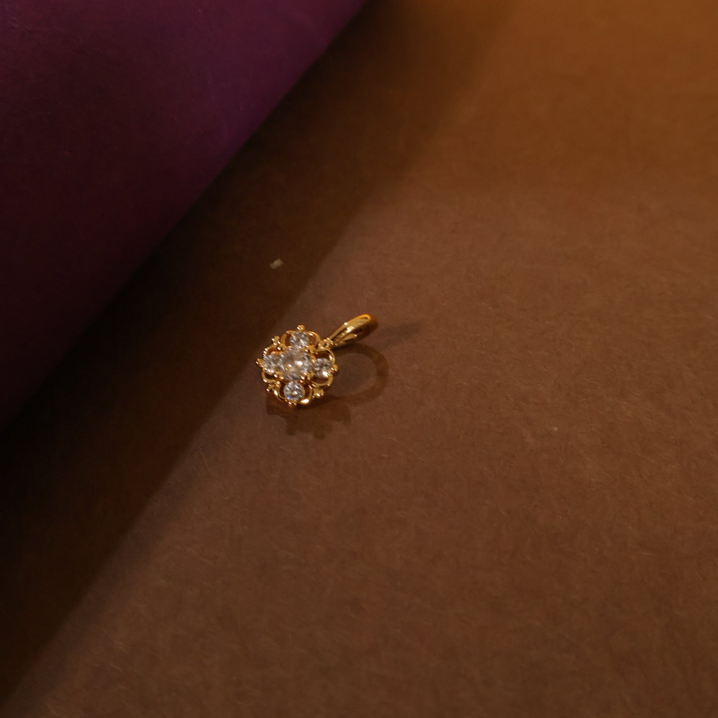 Golden Floret Nose Pin