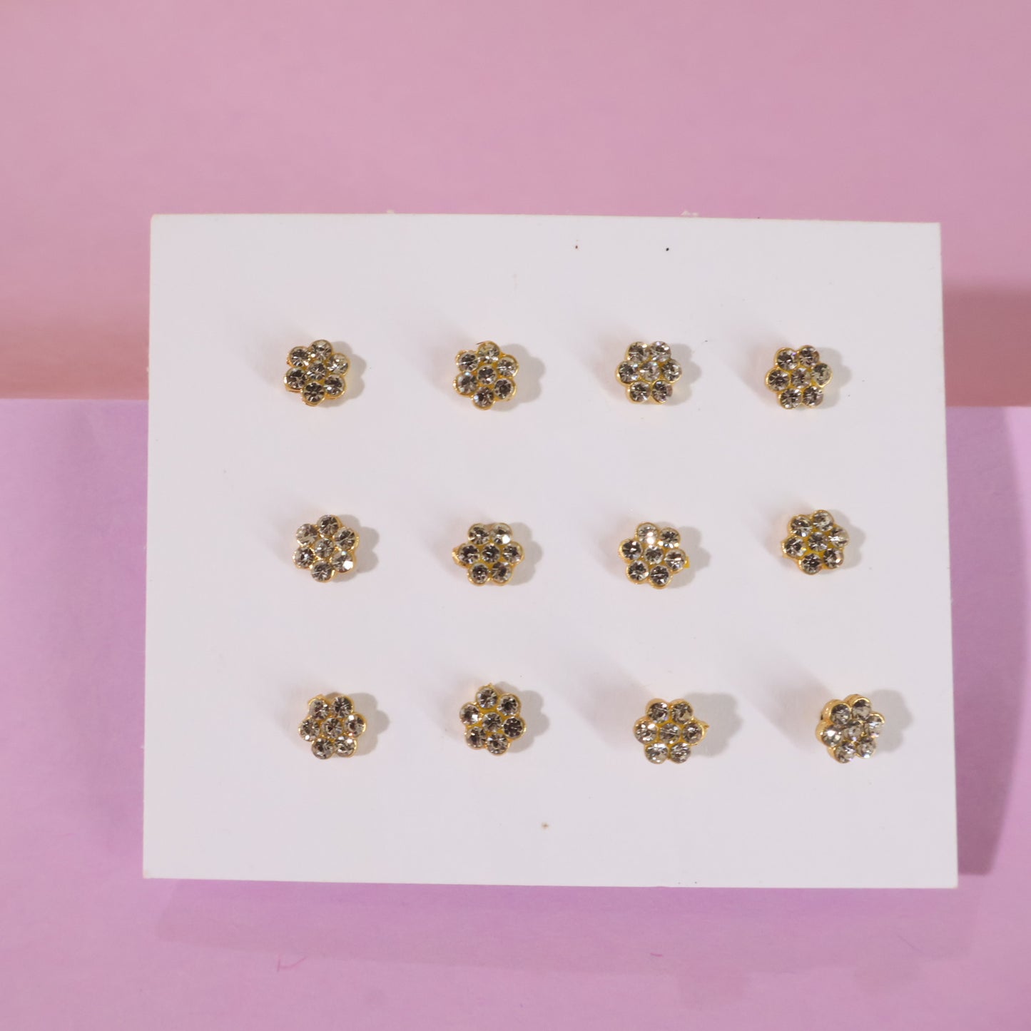 Golden Floral Nose Pins