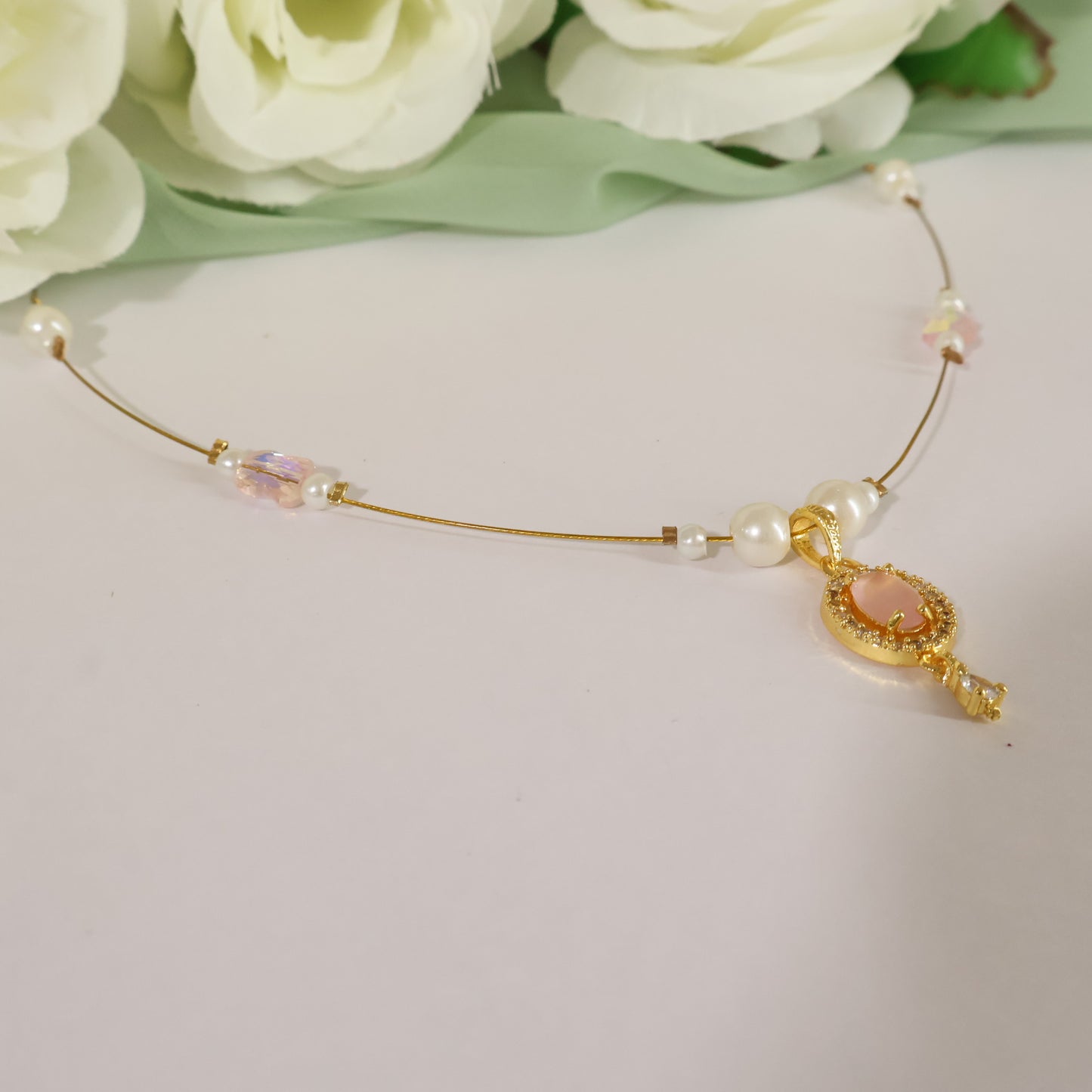Oval Pearl Choker