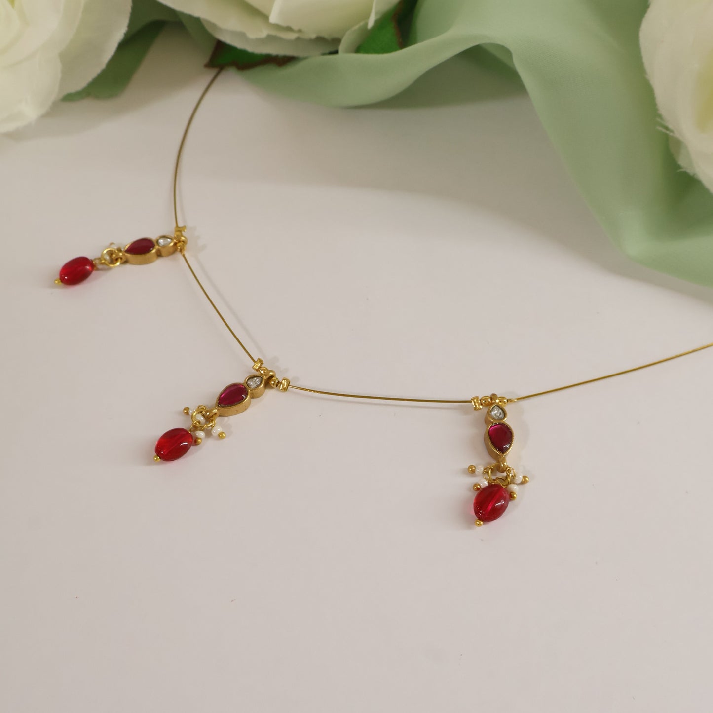 Ruby Drop Invisible Mala