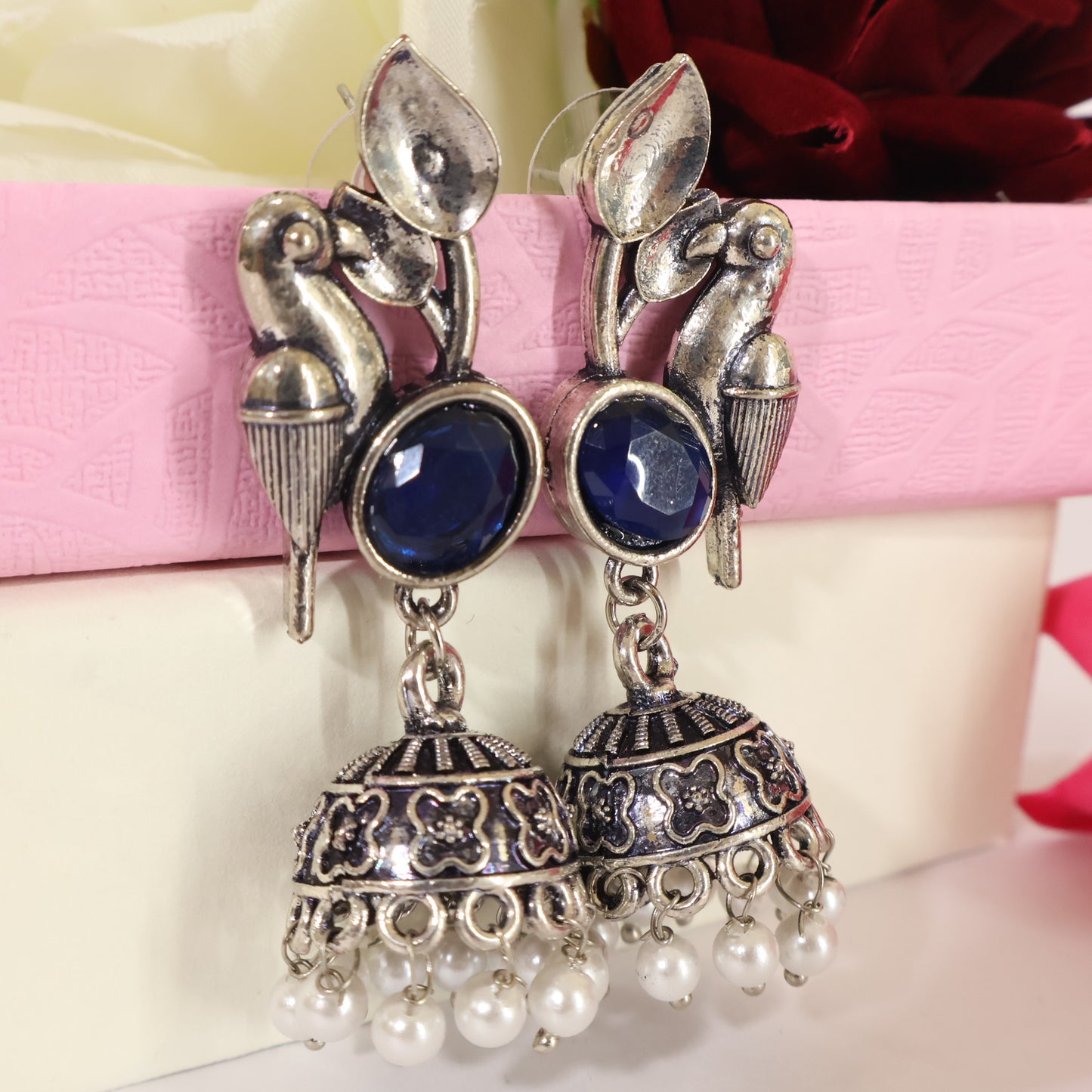 Peacock Jhumkas
