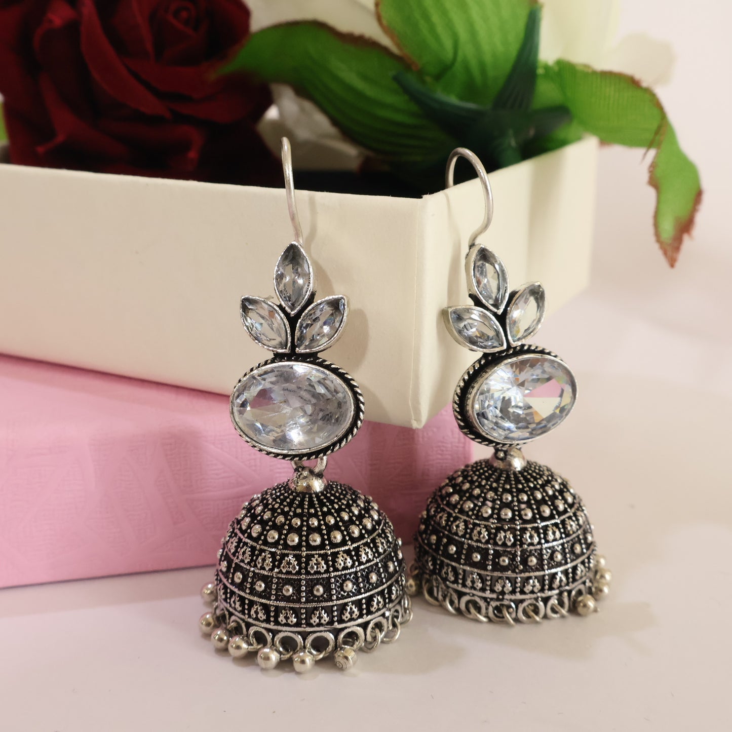 Crystal Jhumkas