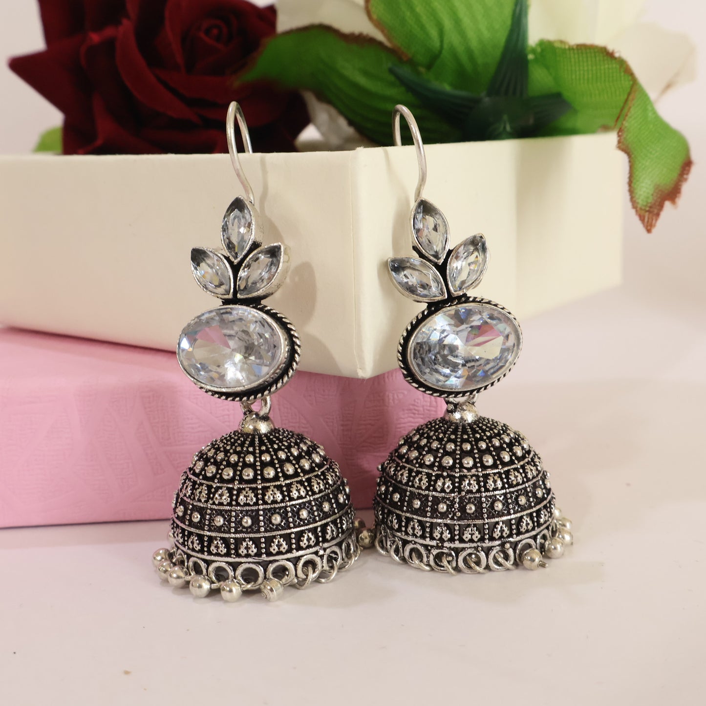 Crystal Jhumkas