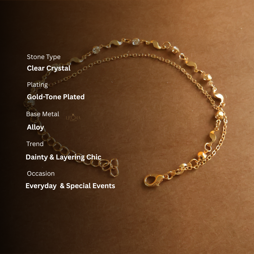 Wavy Sparkle Anklet
