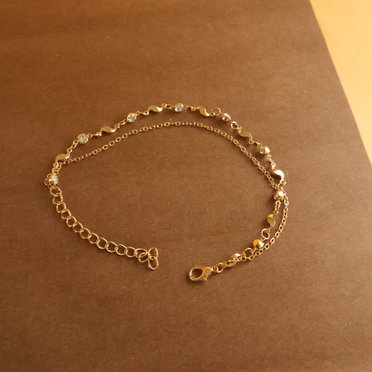 Wavy Sparkle Anklet