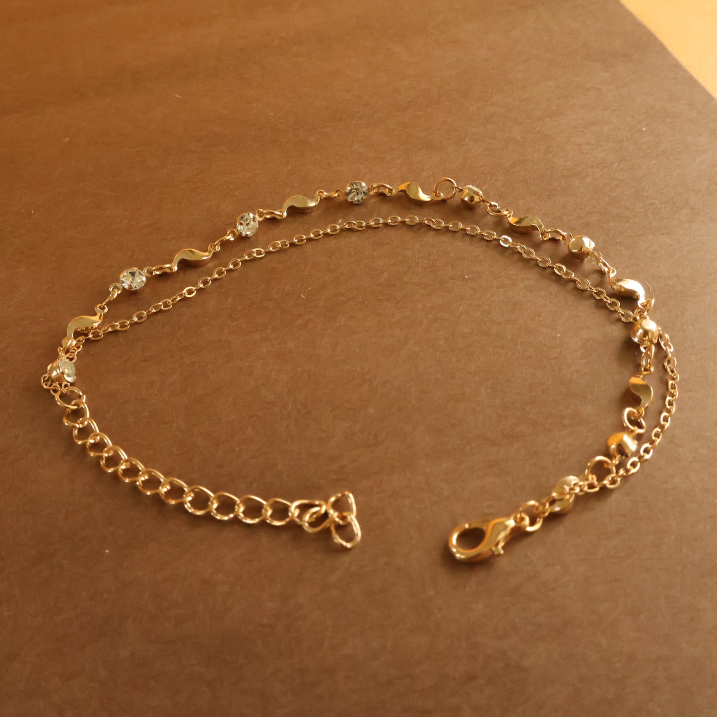 Wavy Sparkle Anklet