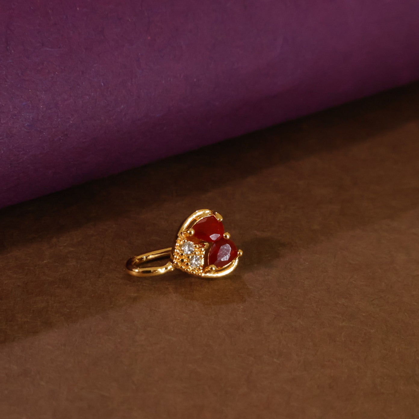 Crimson Heart Nose Cuff