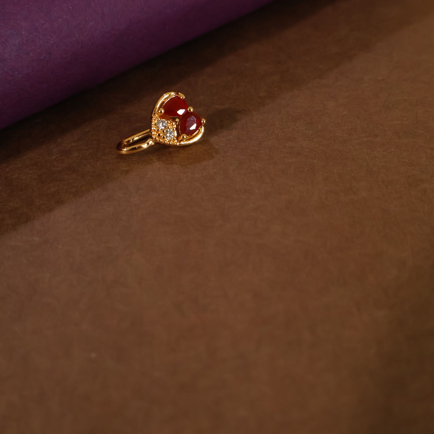Crimson Heart Nose Cuff