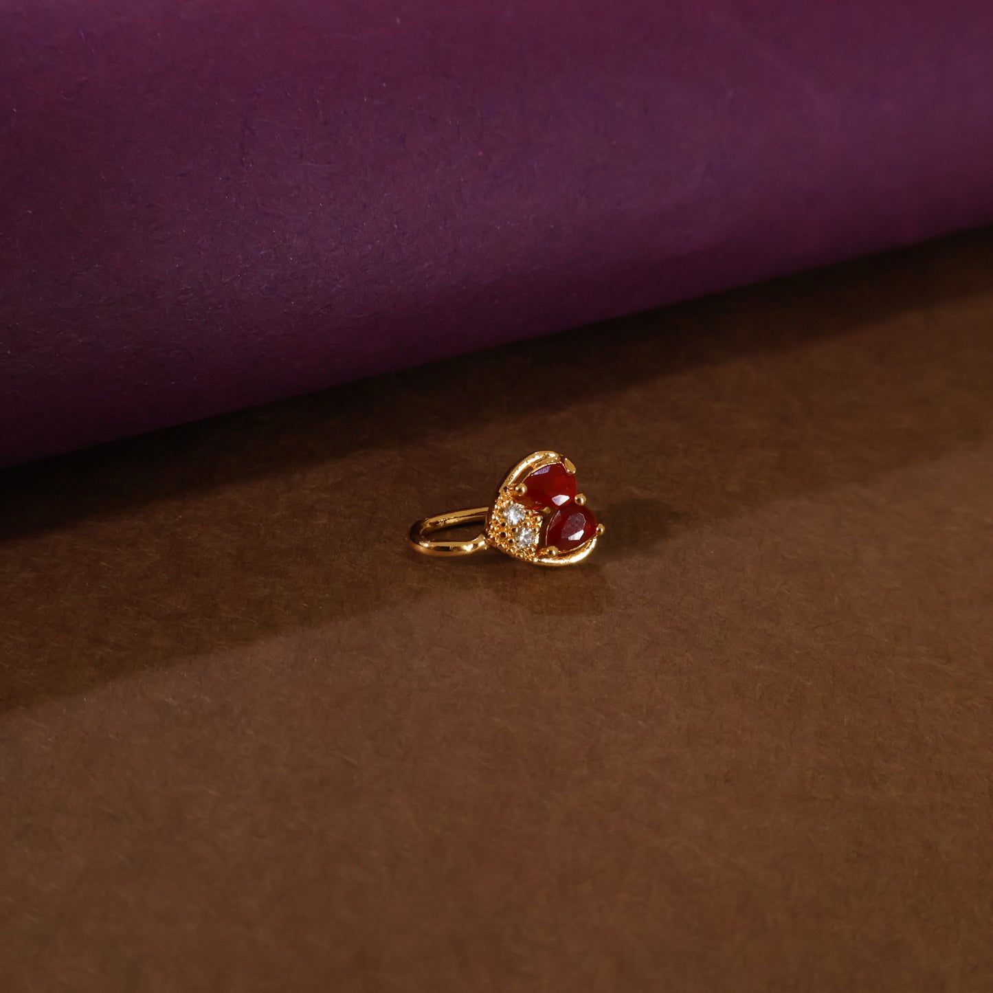 Crimson Heart Nose Cuff