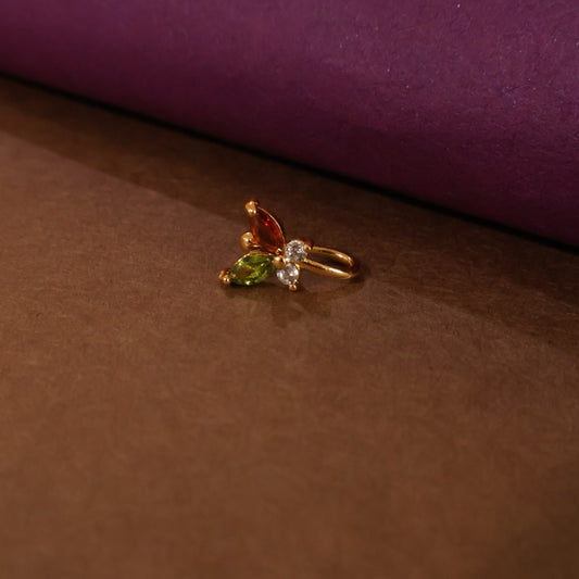Multi-color Butterfly Nose Cuff