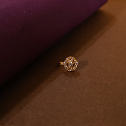 Dazzling Halo Nose Ring