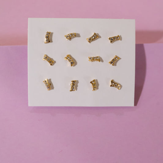 Golden Arc Nose Pins