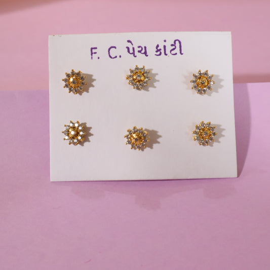 Sunburst Sparkle Nose Pins