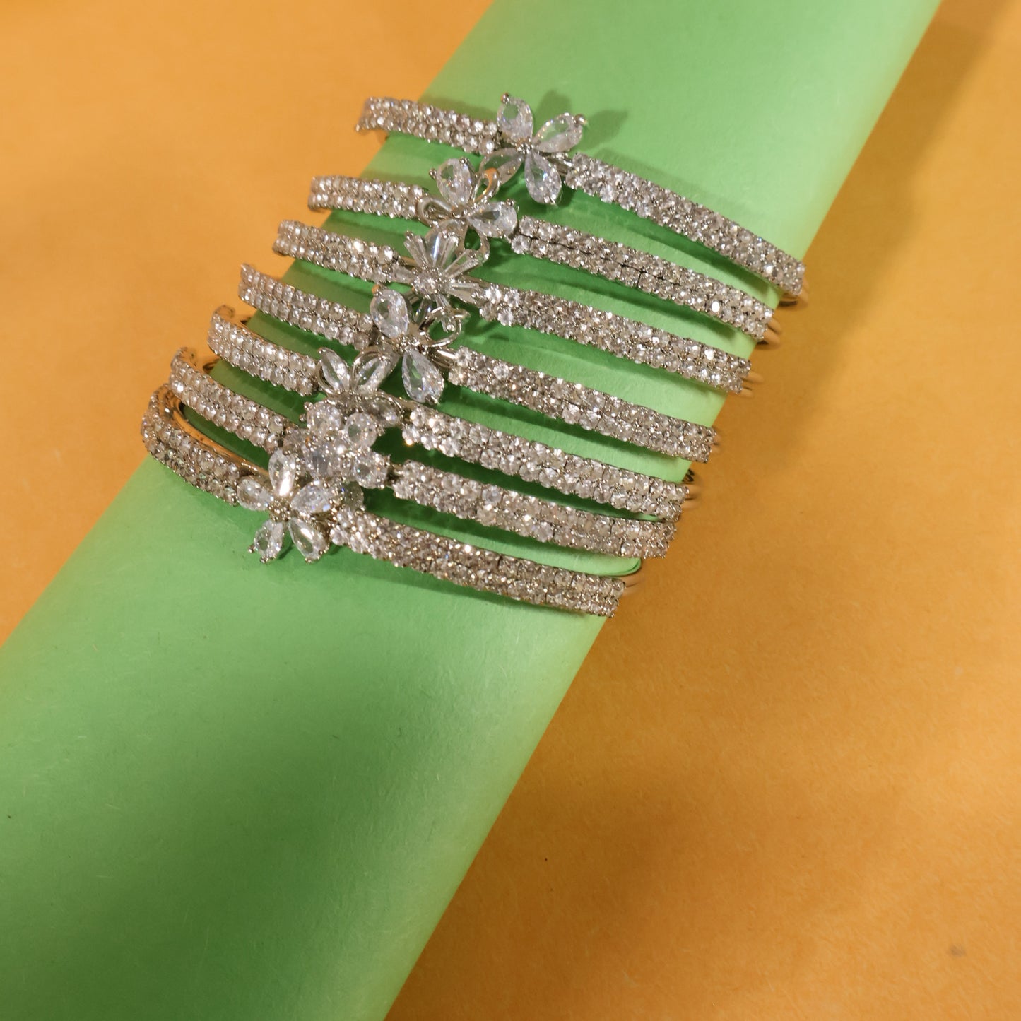 Floral Glam Bangle