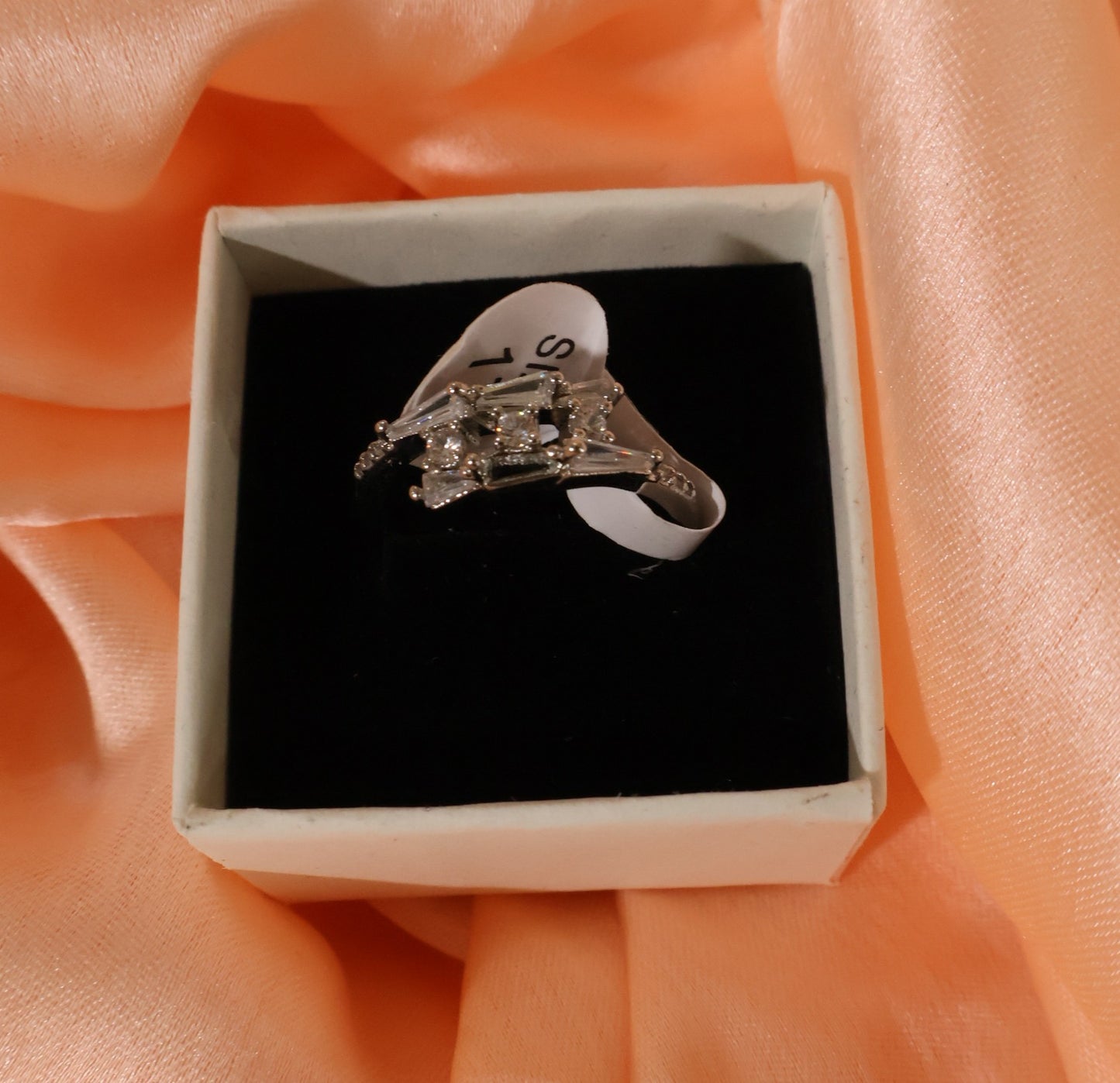 Emerald Cut Cluster Ring