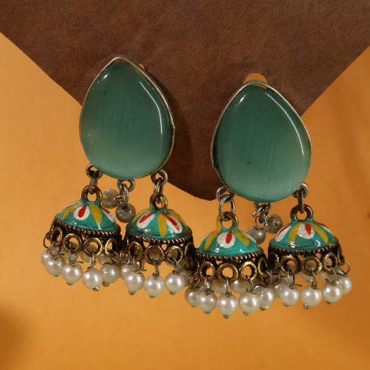 Meenakari Jhumka