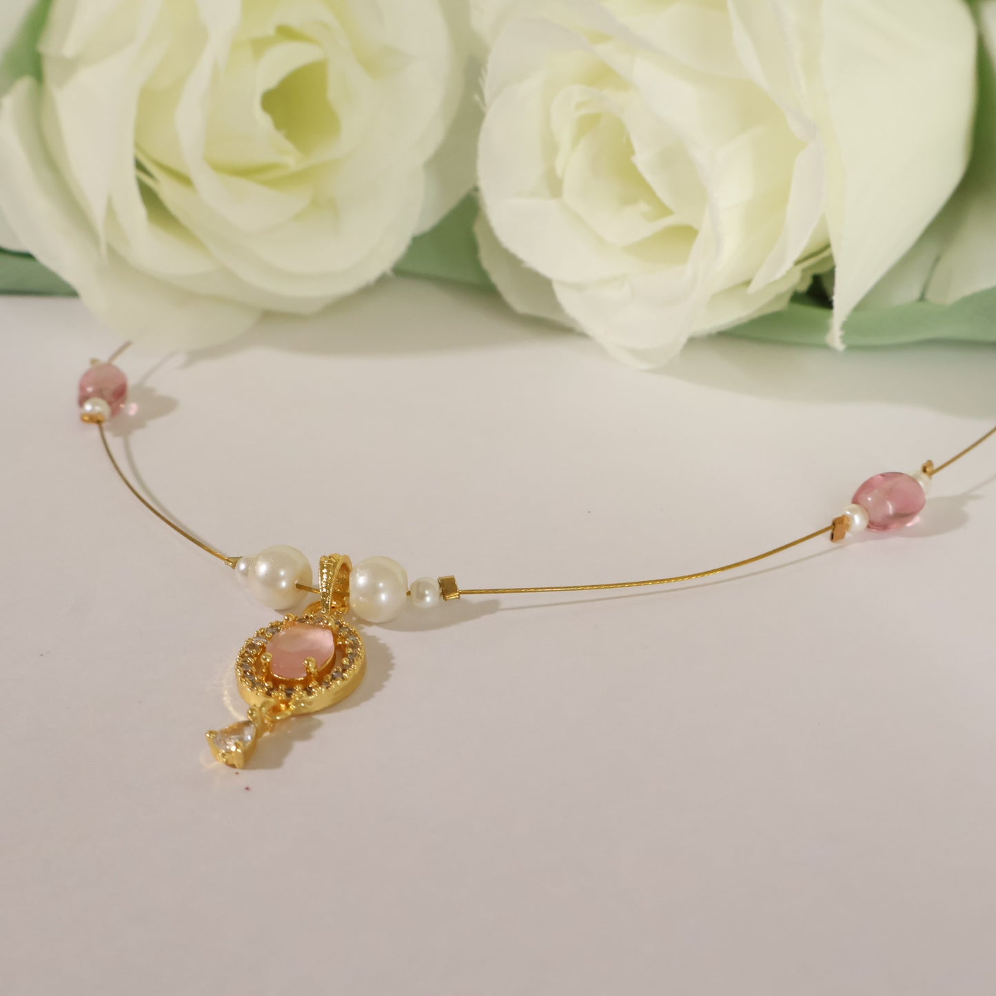 Pink Pearl Choker