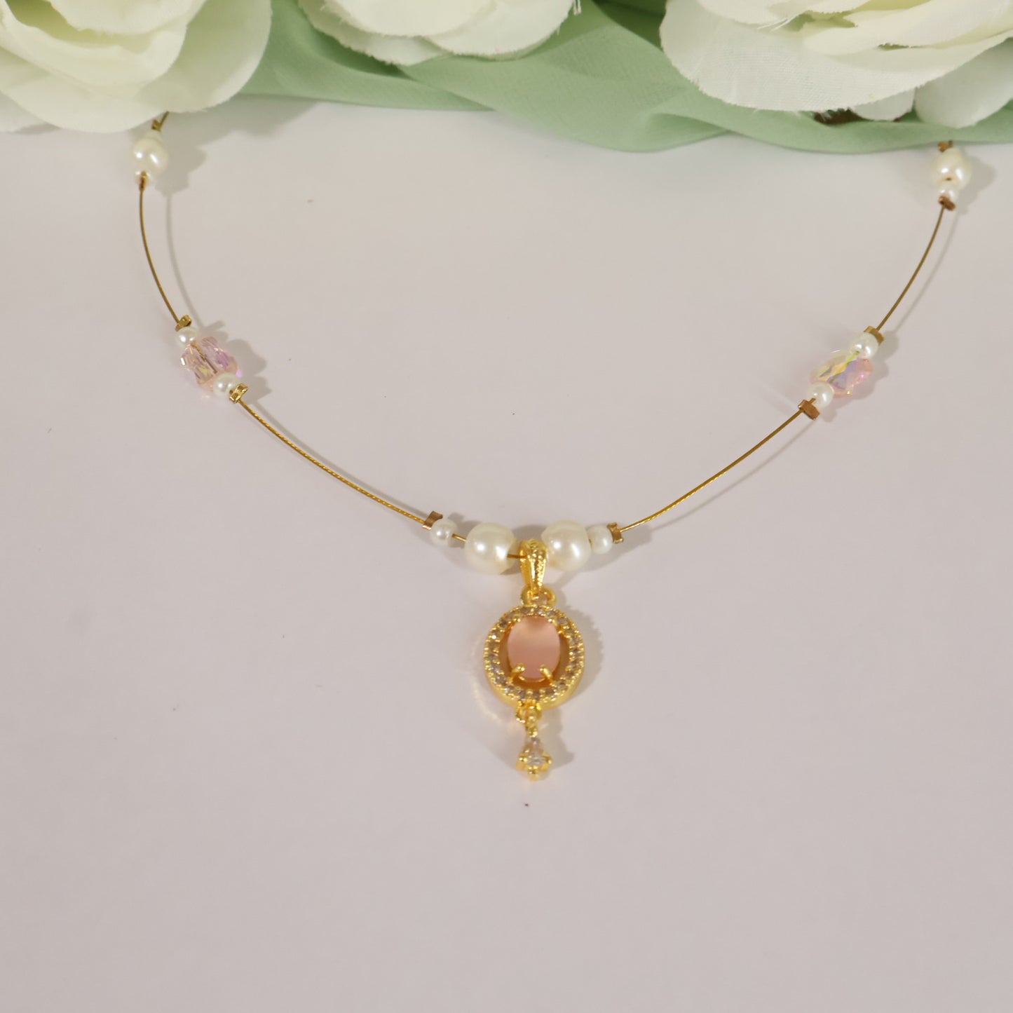 Oval Pearl Choker