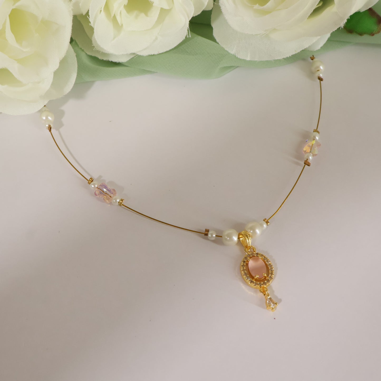 Oval Pearl Choker