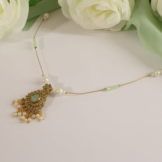 Mint Stone Invisible Mala