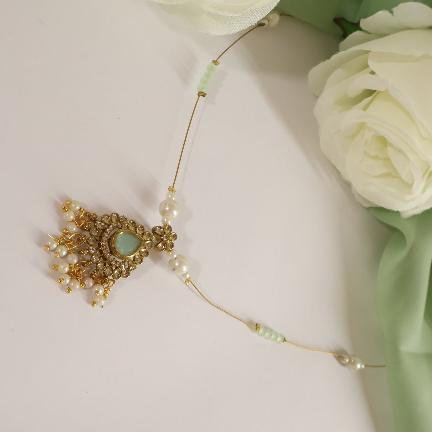 Mint Stone Invisible Mala