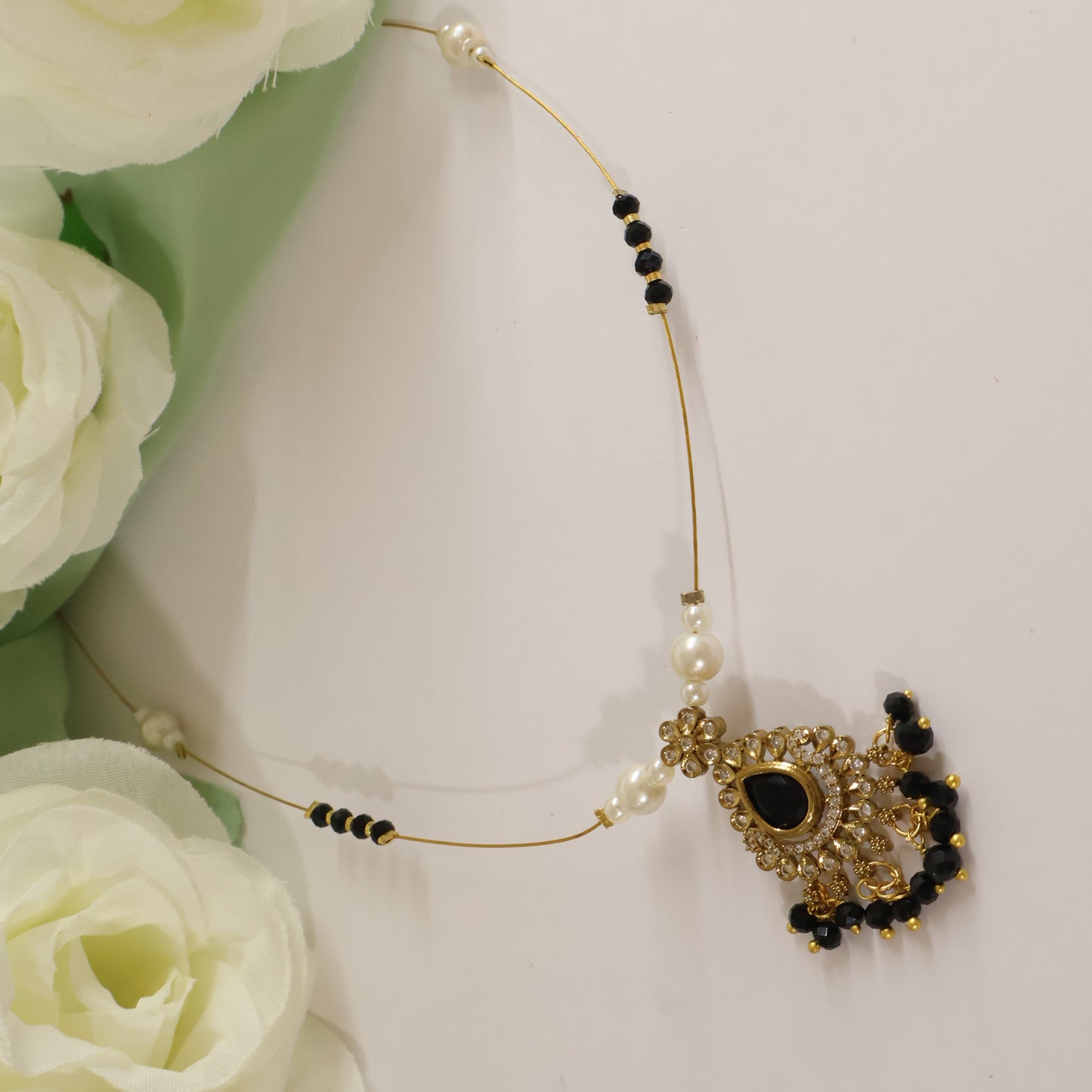 Black Onyx Invisible Mala