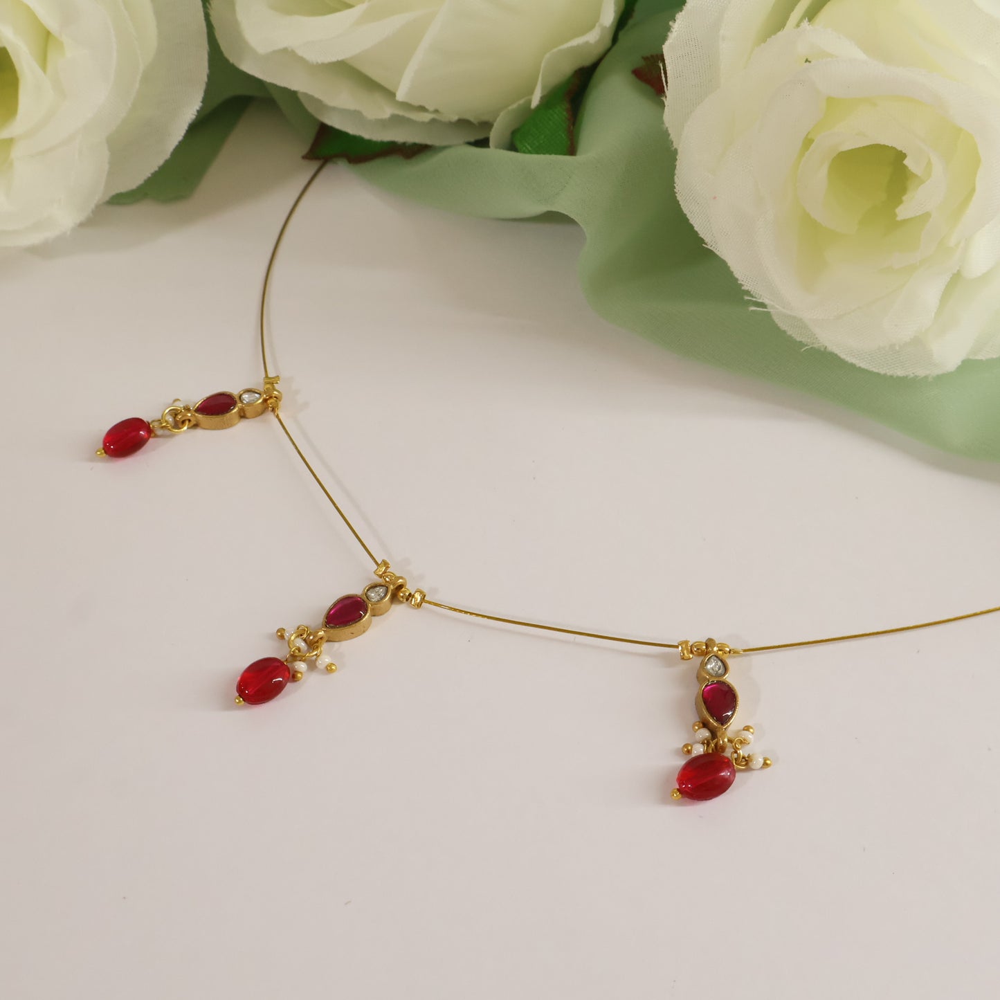 Ruby Drop Invisible Mala