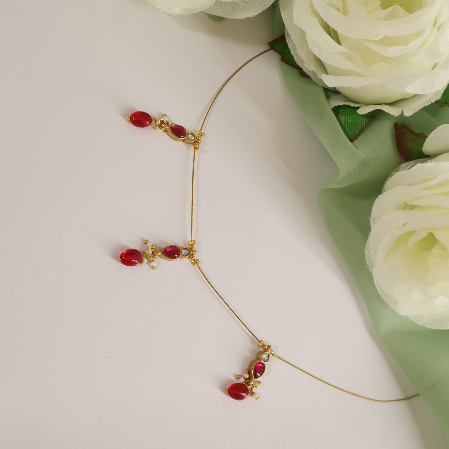 Ruby Drop Invisible Mala