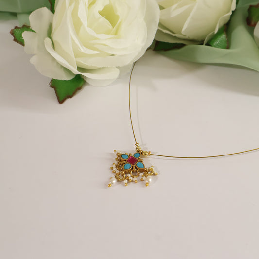 Turquoise Invisible Mala