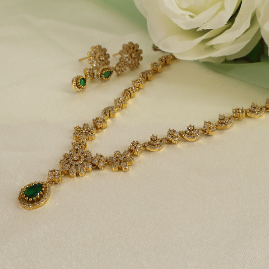 Floral Emerald Set