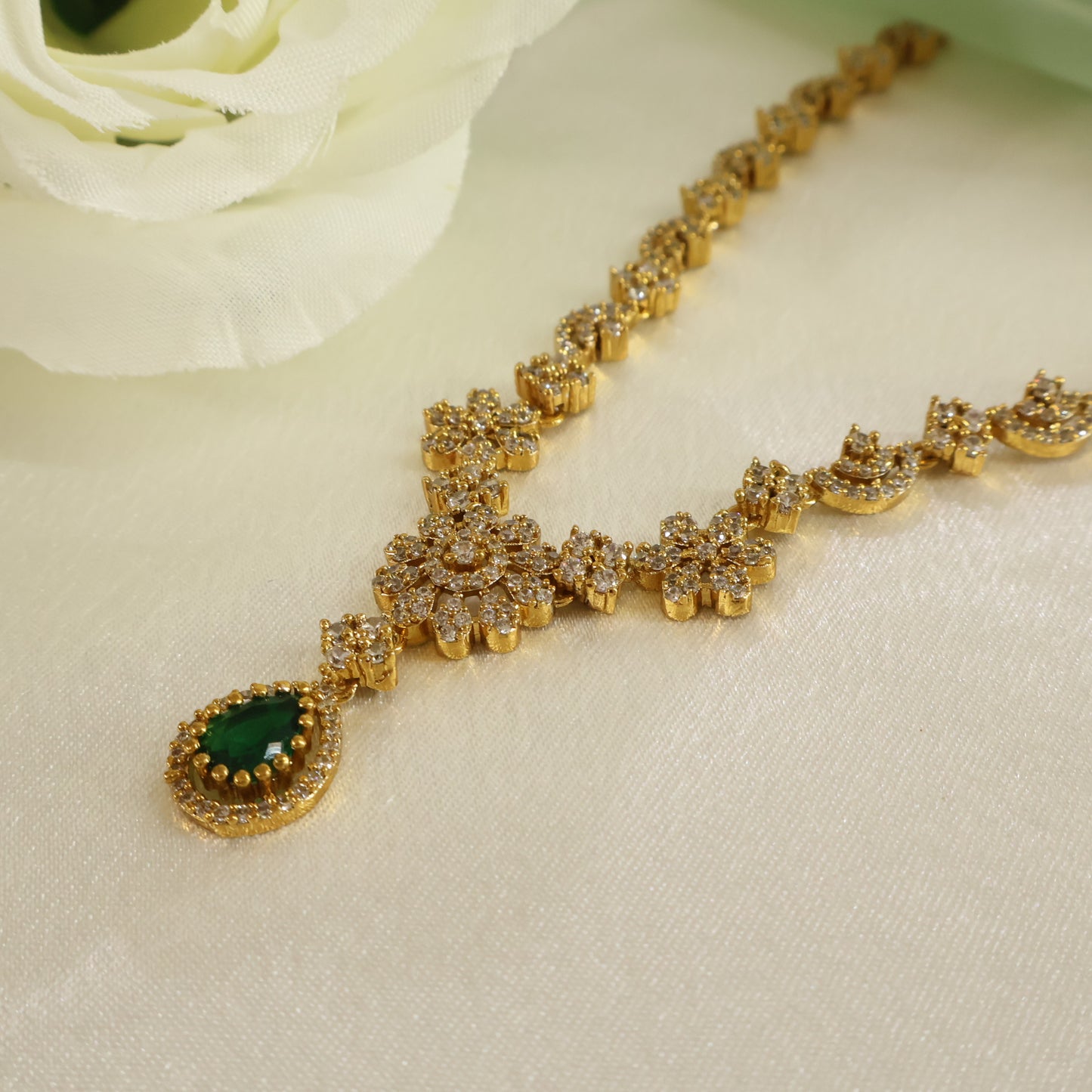 Floral Emerald Set