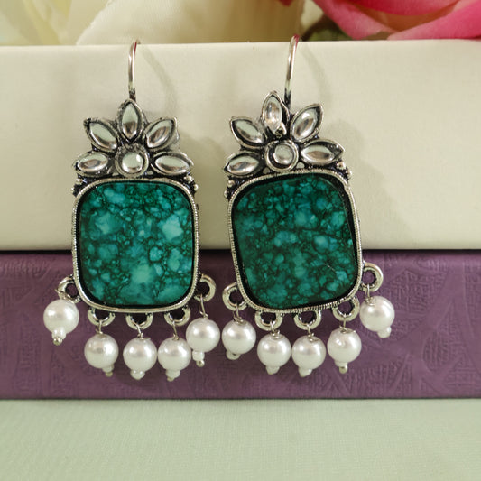 Turquoise Pearl Drops