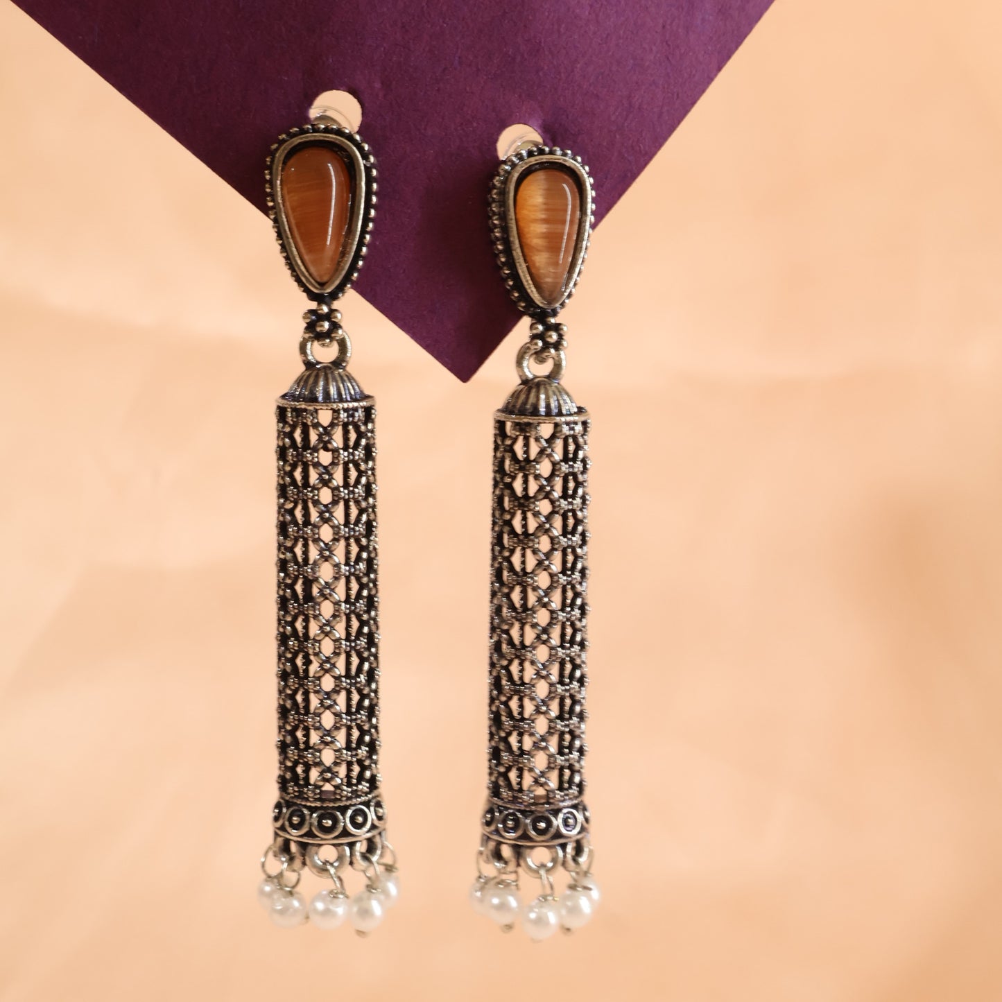 Pearl Cage Earrings