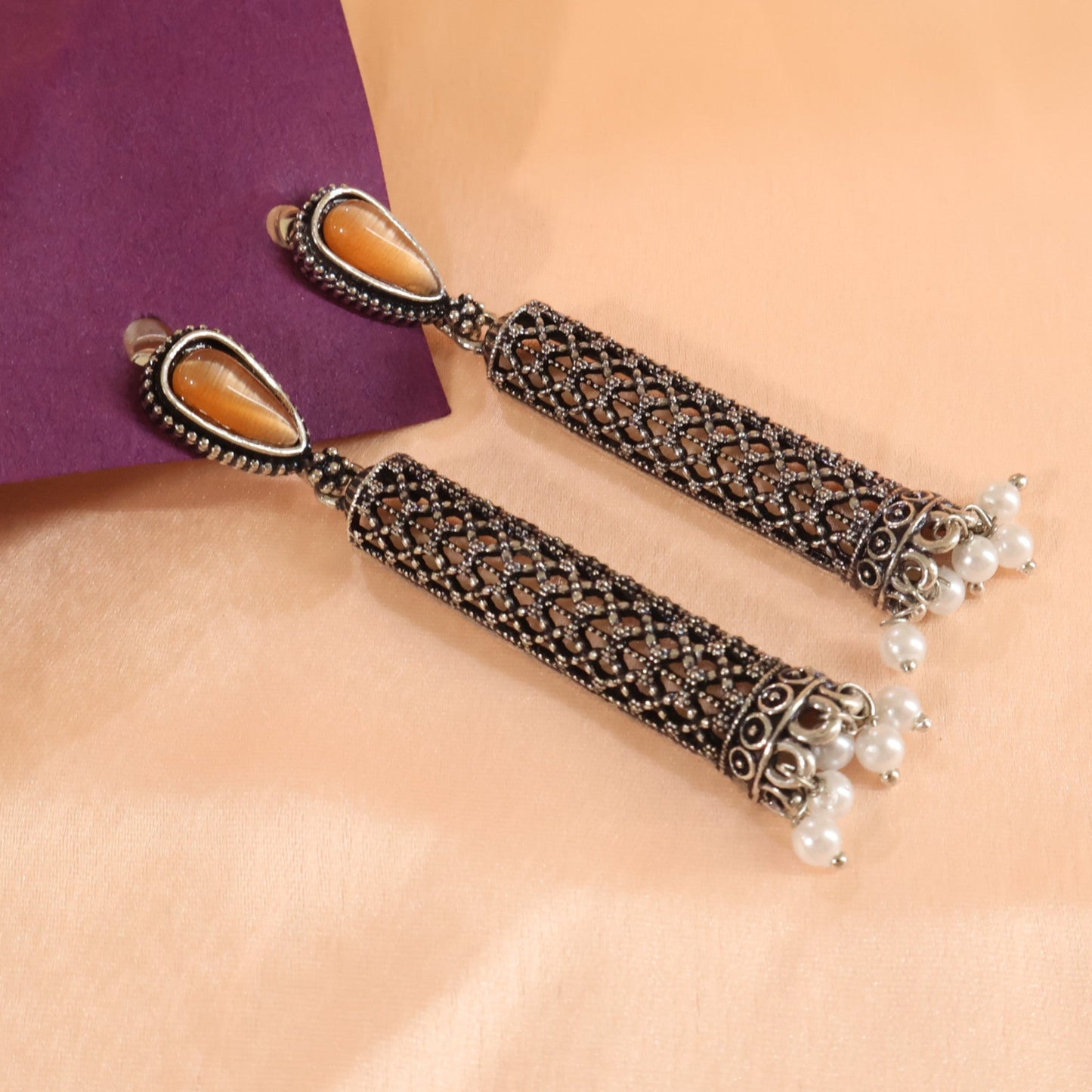 Pearl Cage Earrings