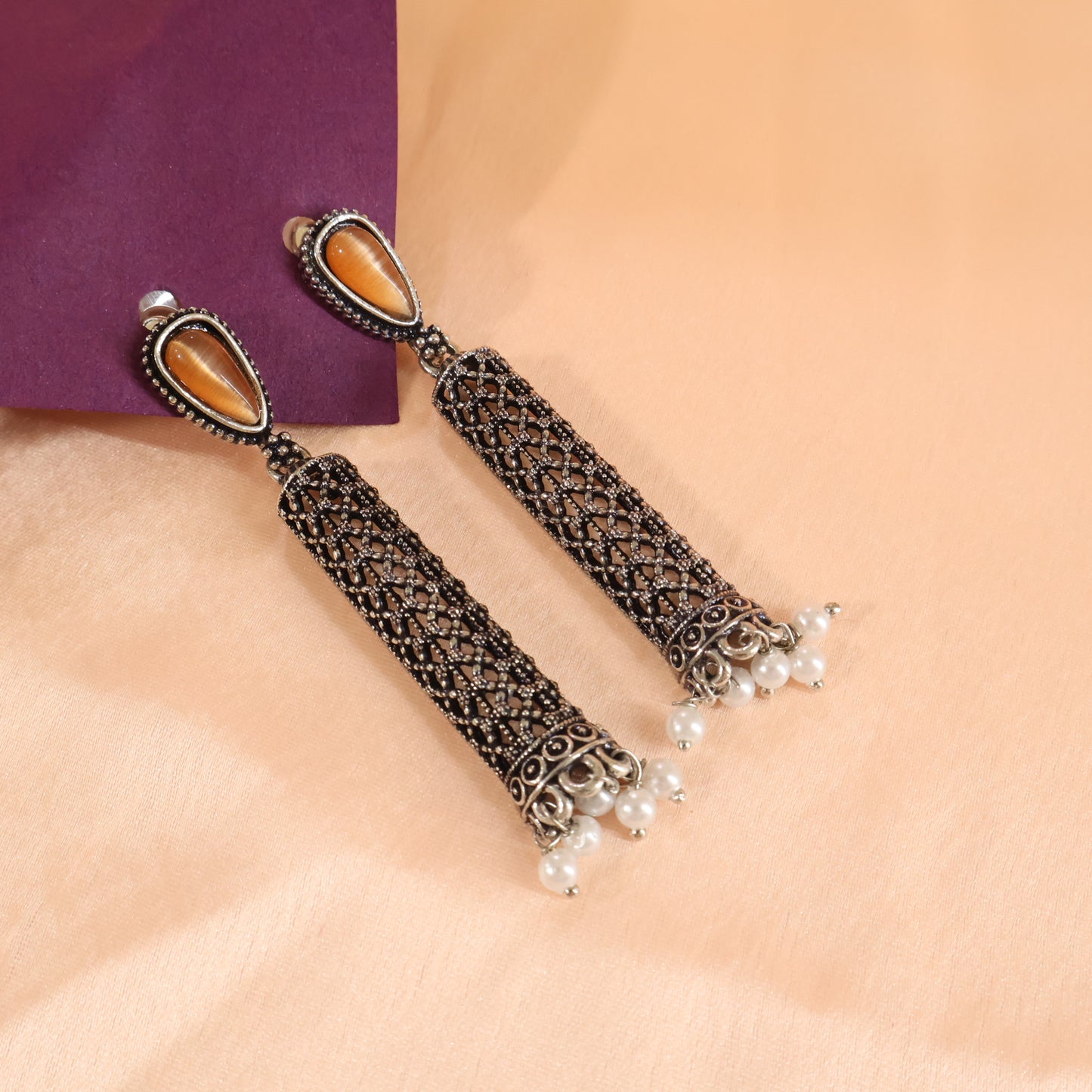 Pearl Cage Earrings