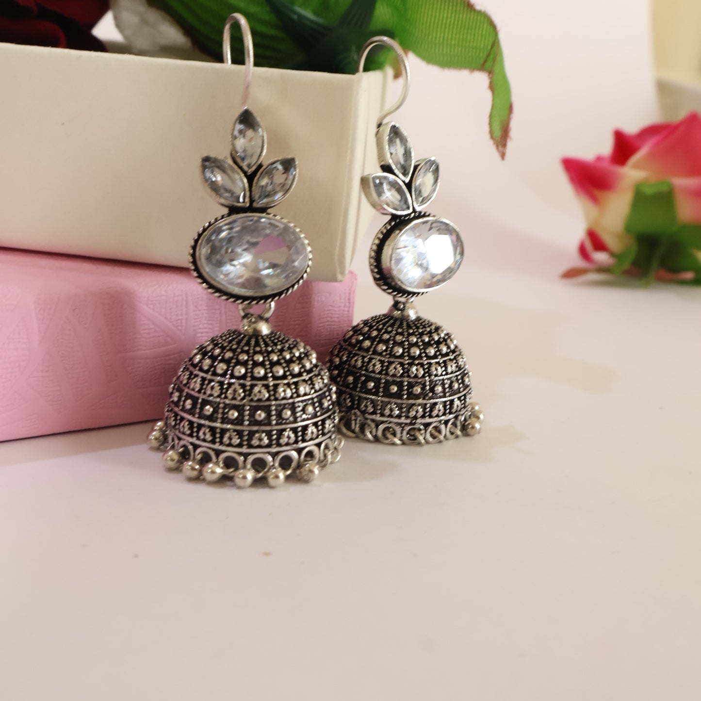 Crystal Jhumkas