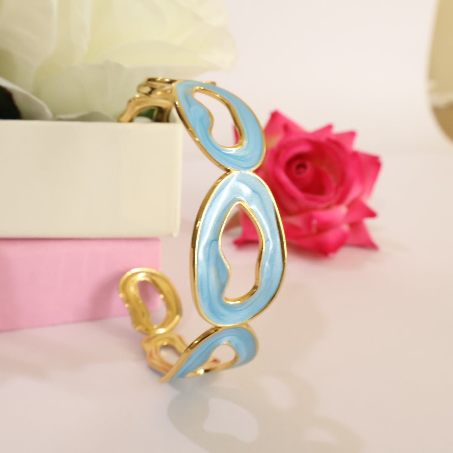 Azure Swirl Cuff