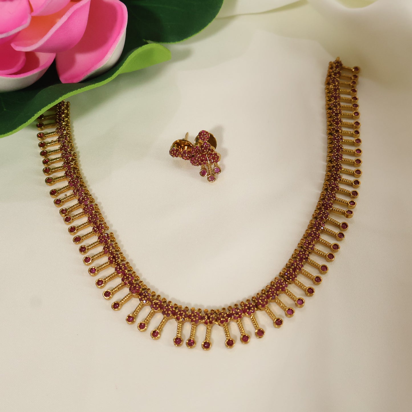 Ruby Drop Choker