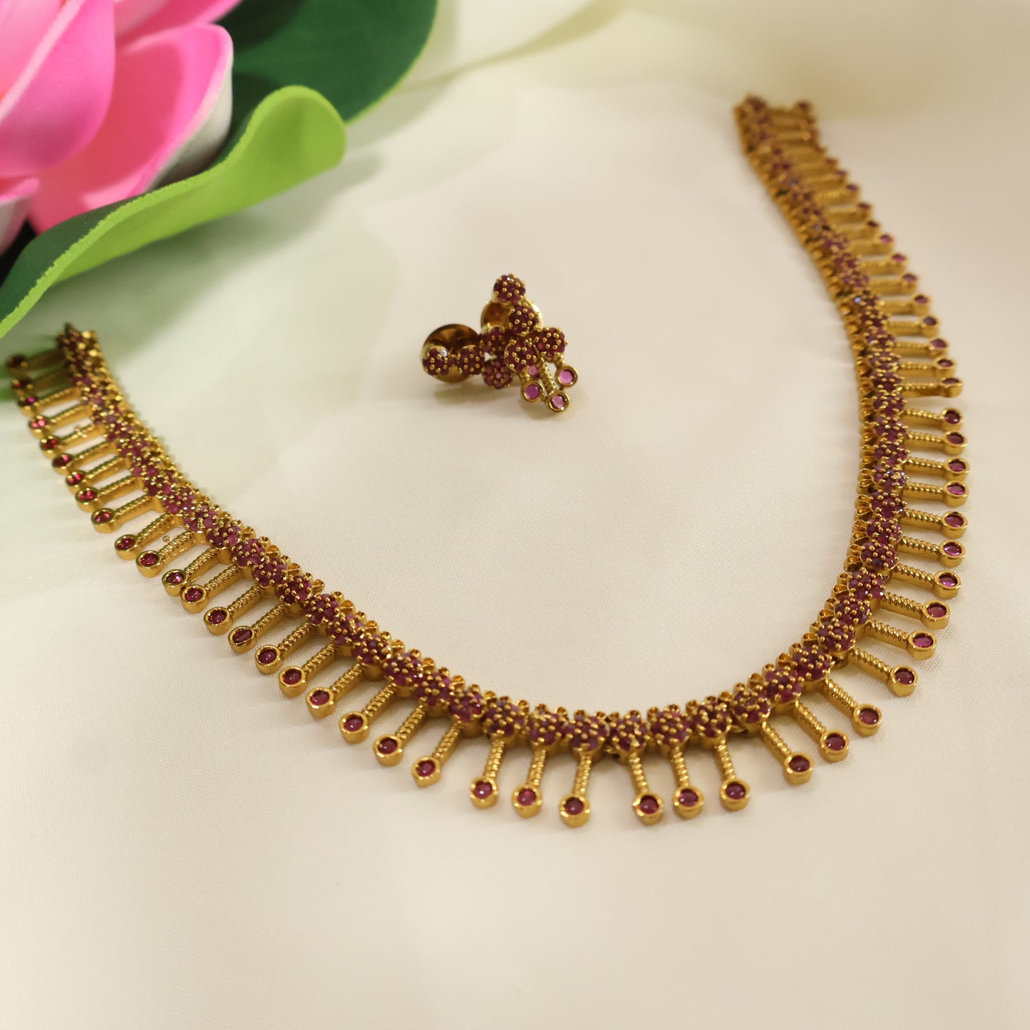 Ruby Drop Choker