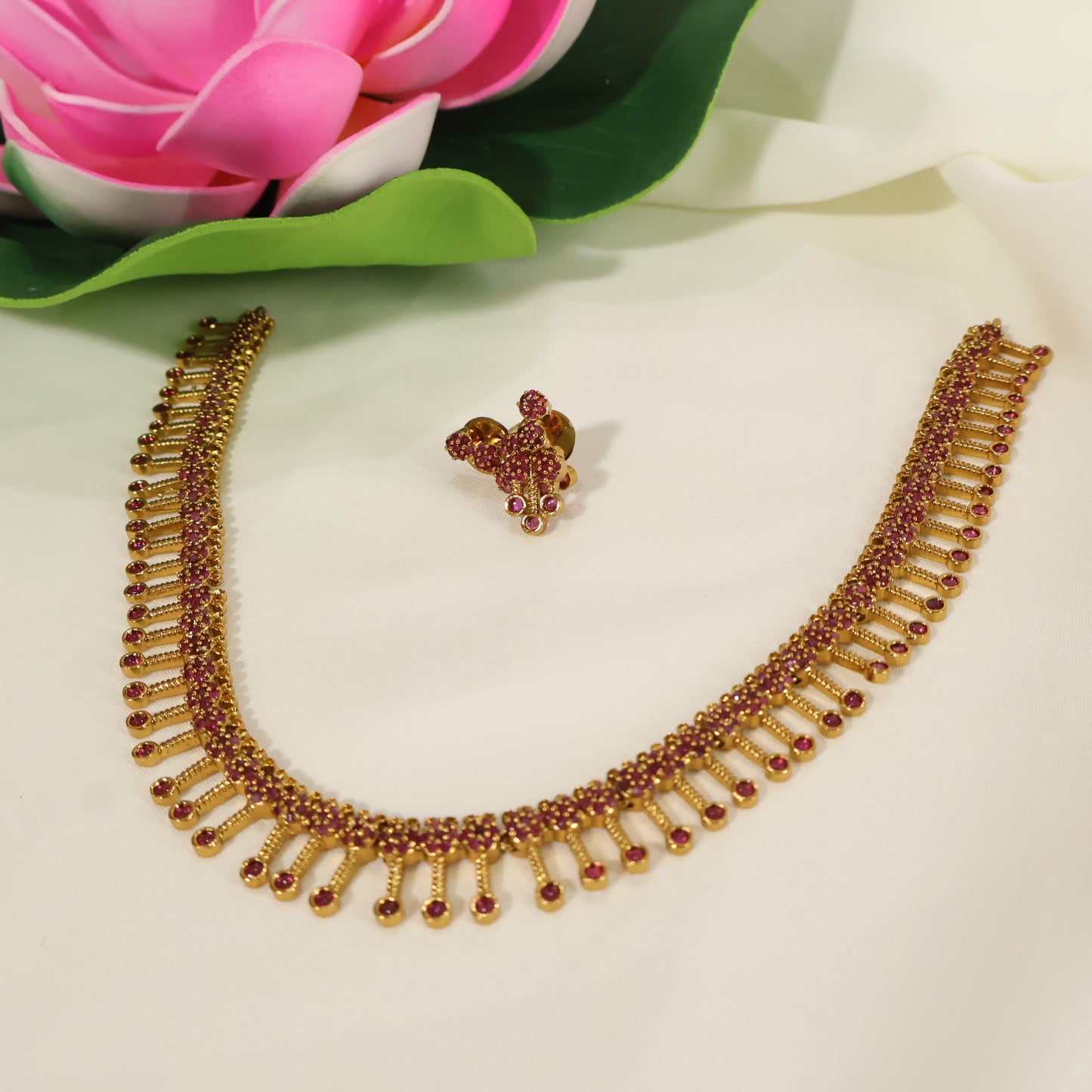 Ruby Drop Choker
