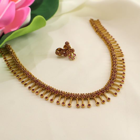 Ruby Drop Choker