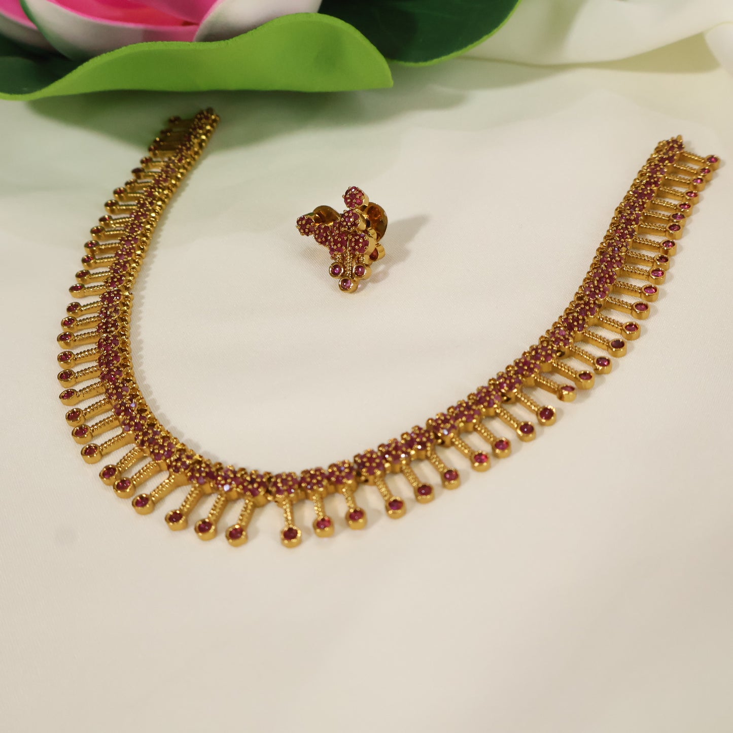 Ruby Drop Choker