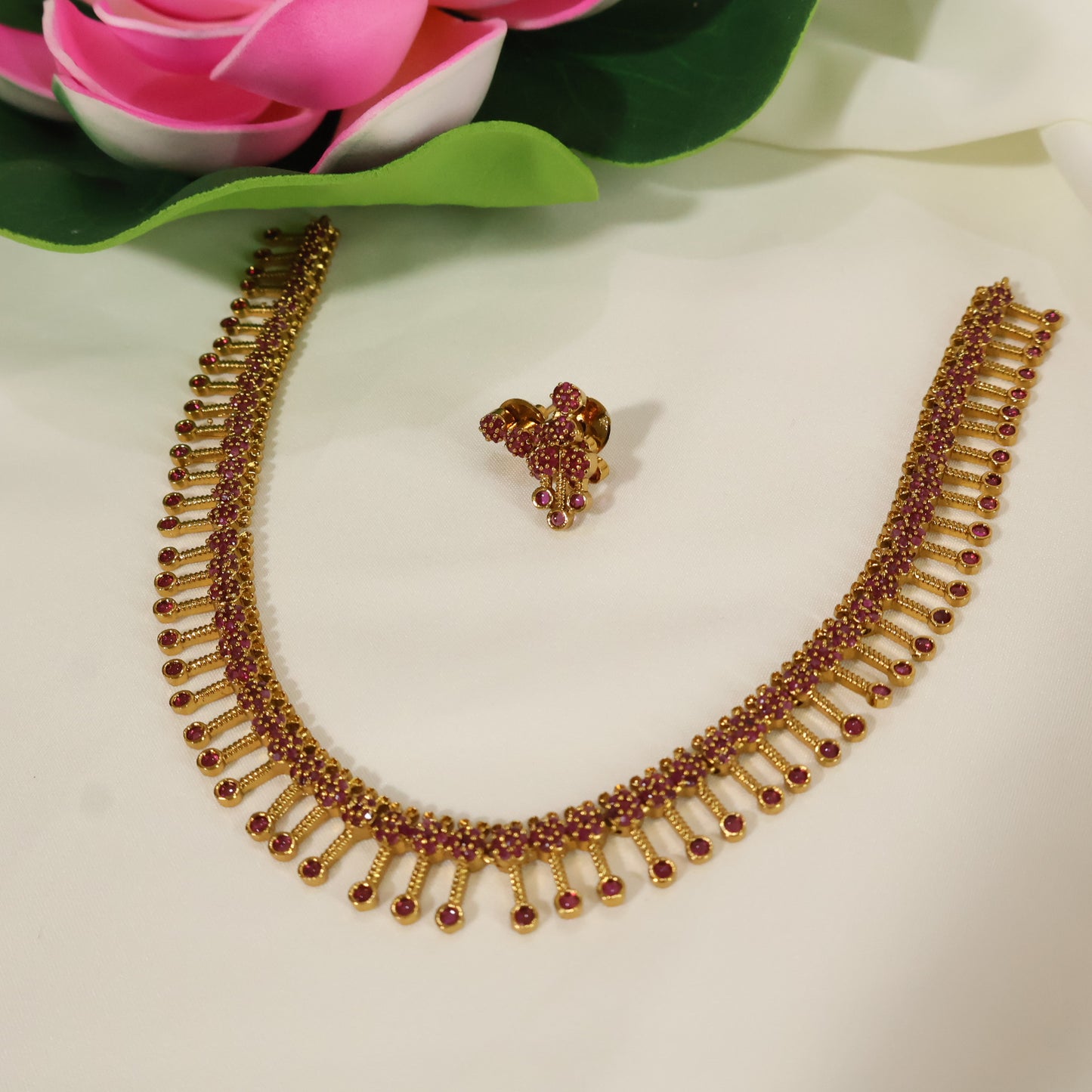 Ruby Drop Choker